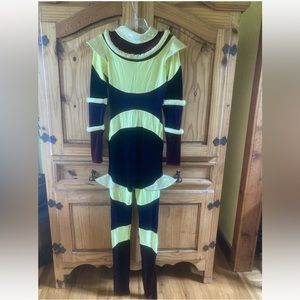 The Band Hall yellow purple blue red alien costume pantsuit - size L